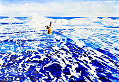 Der Sucher, (2011) oil on canvas, 78.7 x 55.1 inch, 200 x 140 cm